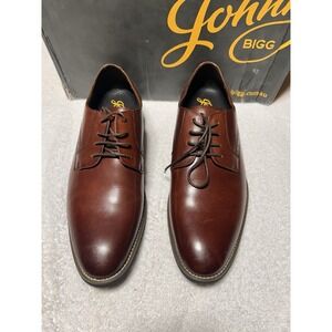 Johnny Bigg Men's Rockwell Brogue Dress Shoe Cognac Size 10 Leather J211FWD201